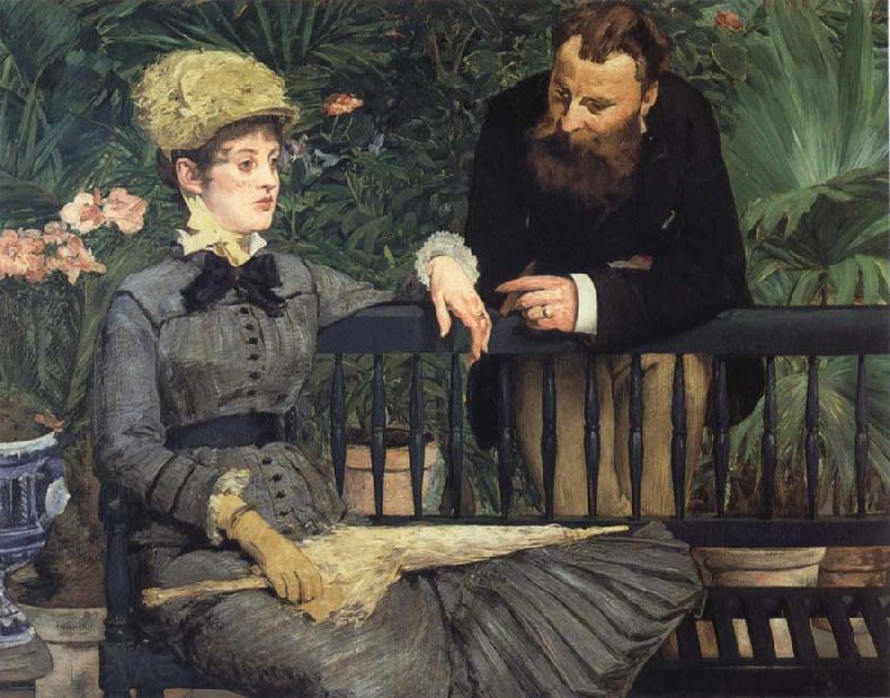 Edouard Manet In  the Winter Garden